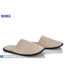 Тапки на весну/осінь (20 пар р.36-45) бежевий  "Roks"