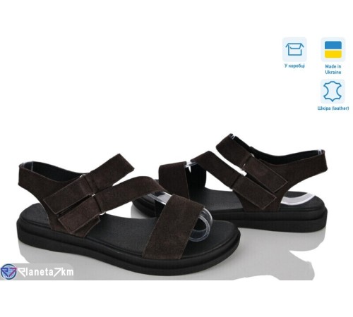 Босоніжки жіночі на літо (6 пар р.36-40) коричневий  "Linda"