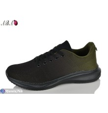 Кросівки чоловічі на весну/осінь (8 пар р.41-46) чорний  "Aba"