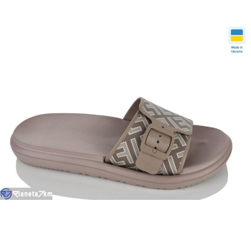 Шлепки жіночі на літо (6 пар р.36-41) коричневий  "LUCKY"