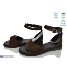 Босоніжки жіночі на літо (6 пар р.36-40) коричневий  "Linda"