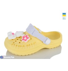 Кроки дитячі на літо (8 пар р.30-35) жовтий  "LOTTOS"