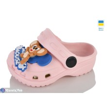 Кроки дитячі на літо (6 пар р.18-23) рожевий  "LOTTOS"