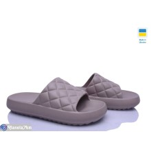 Шлепки жіночі на літо (6 пар р.36-41) коричневий  "Ladmir"