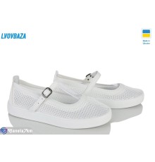 Туфлі жіночі на літо (6 пар р.36-41) білий  "LEOBAZA"