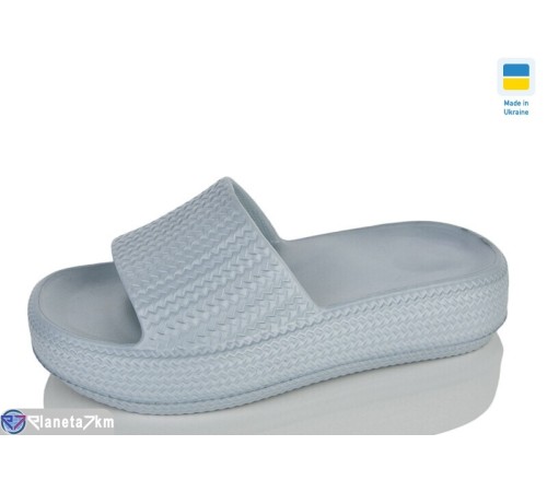 Шлепки жіночі на літо (8 пар р.36-41) сірий  "LOTTOS"
