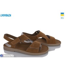 Босоніжки жіночі на літо (8 пар р.37-42) camel  "LEOBAZA"