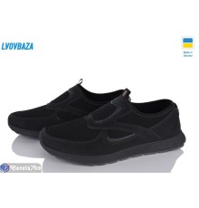 Кросівки чоловічі на літо (8 пар р.40-45) чорний  "LEOBAZA"