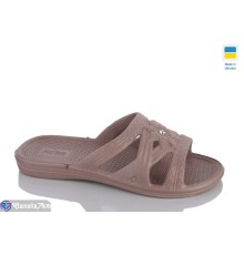 Шлепки жіночі на літо (8 пар р.36-41) коричневий  "Lexi"
