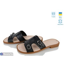 Шлепки жіночі на літо (8 пар р.36-41) чорний  "ERIKA"