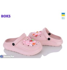 Кроки дитячі на літо (6 пар р.33-35) рожевий  "Roks"