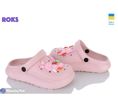 Кроки дитячі на літо (6 пар р.33-35) рожевий  "Roks"