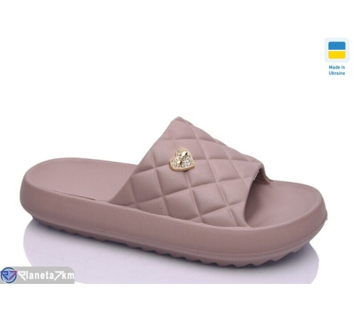 Шлепки жіночі на літо (6 пар р.36-41) коричневий  "INPIRE"