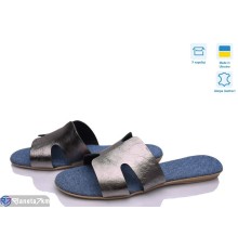 Шлепки жіночі на літо (4 пар р.38-40) графіт  "Daman"