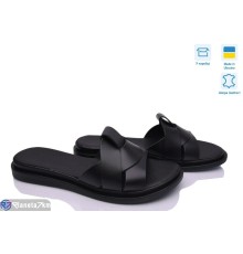 Шлепки жіночі на літо (6 пар р.37-40) чорний  "Daman"
