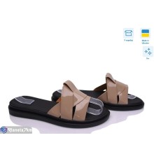 Шлепки жіночі на літо (6 пар р.37-40) бежевий  "Daman"