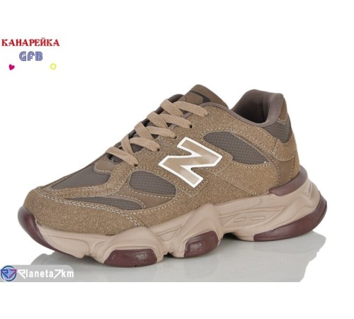 Кросівки на весну/осінь (8 пар р.36-41) коричневий  "GFB-Канарейка"