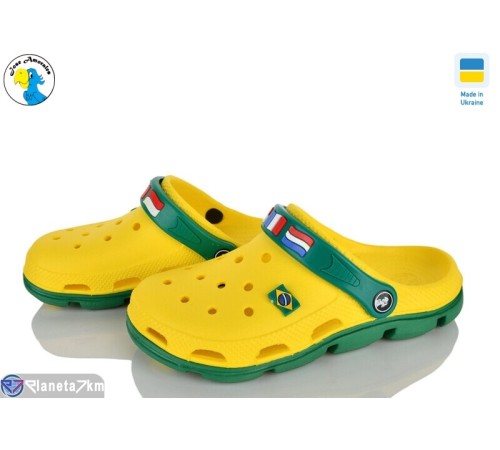Кроки дитячі на літо (8 пар р.36-41) жовтий  "Jose Amorales"