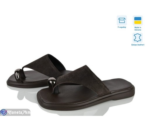 Шлепки жіночі на літо (8 пар р.36-40) коричневий  "STELUSA"