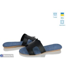 Шлепки жіночі на літо (4 пар р.38-40) чорний  "Daman"