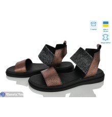 Босоніжки жіночі на літо (6 пар р.36-40) бронзовий  "Daman"