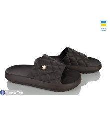 Шлепки жіночі на літо (6 пар р.36-41) коричневий  "Ladmir"