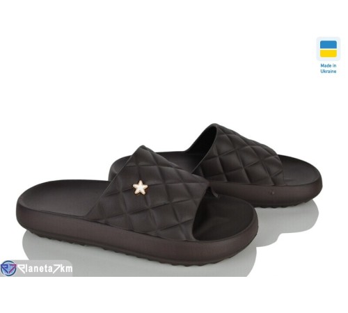 Шлепки жіночі на літо (6 пар р.36-41) коричневий  "Ladmir"