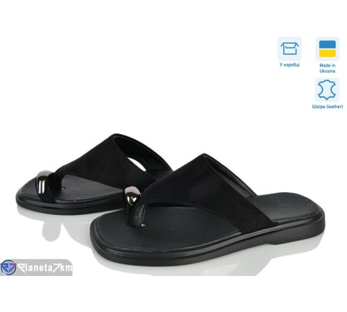 Шлепки жіночі на літо (8 пар р.36-40) чорний  "STELUSA"