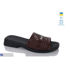 Шлепки жіночі на літо (6 пар р.37-42) коричневий  "LIKA"
