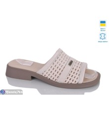 Шлепки жіночі на літо (6 пар р.37-42) бежевий  "LIKA"
