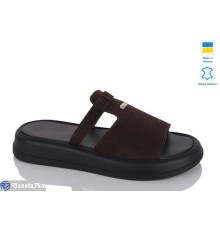 Шлепки жіночі на літо (6 пар р.36-40) коричневий  "LIKA"