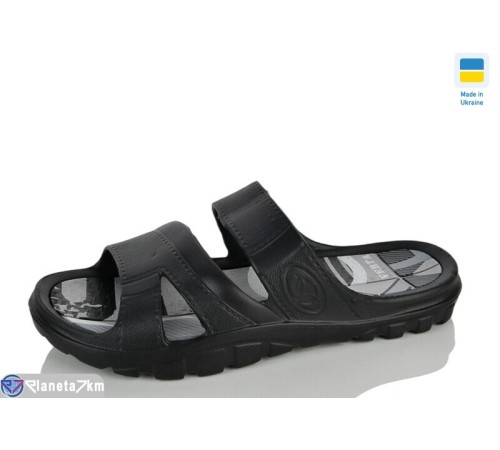 Шлепки чоловічі на літо (6 пар р.41-46) чорний  "Melinda"