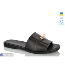 Шлепки жіночі на літо (6 пар р.36-40) коричневий  "LIKA"