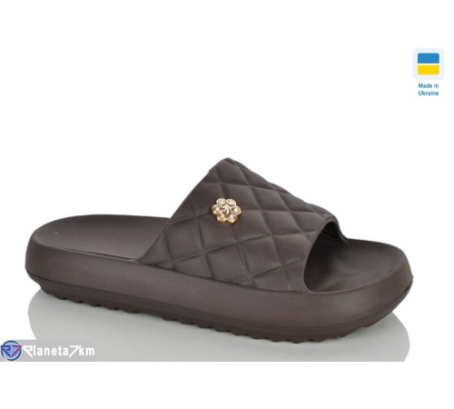 Шлепки жіночі на літо (6 пар р.36-41) коричневий  "Korka"