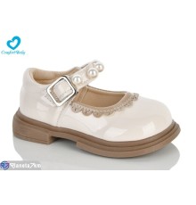Дитячі туфлі на весну/осінь (7 пар р.21-25) бежевий  "Comfort-baby"