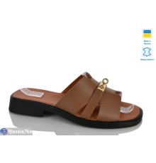 Шлепки жіночі на літо (6 пар р.37-42) коричневий  "LIKA"