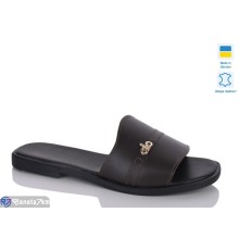 Шлепки жіночі на літо (6 пар р.37-41) коричневий  "LIKA"