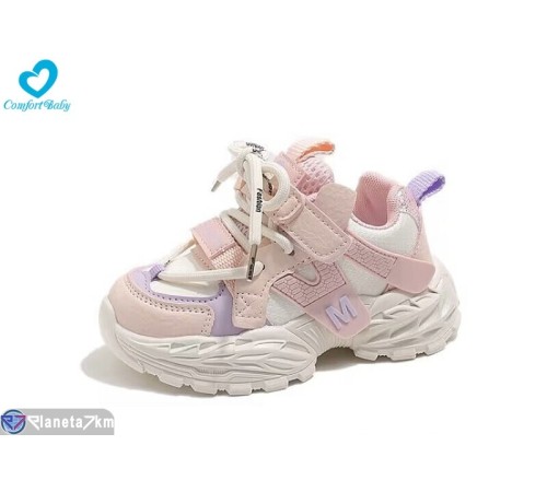 Дитячі кросівки на весну/осінь (5 пар р.21-25) рожевий  "Comfort-baby"