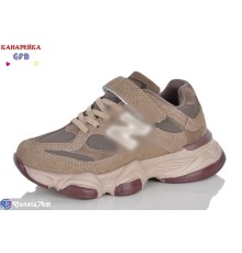 Дитячі кросівки на весну/осінь (8 пар р.32-37) коричневий  "GFB-Канарейка"