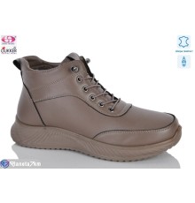 Черевики жіночі на весну/осінь (8 пар р.36-41) коричневий  "Gukkcr"
