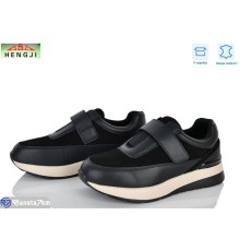 Кросівки жіночі на весну/осінь (8 пар р.36-41) чорний  "HENGJI-ELENA"