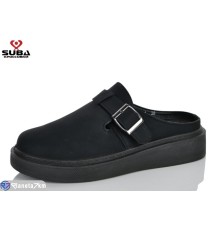 Шлепки жіночі на літо (8 пар р.37-41) чорний  "SUBA"