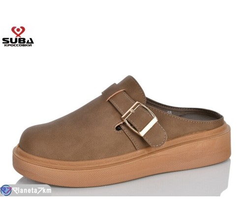 Шлепки жіночі на літо (8 пар р.37-41) коричневий  "SUBA"