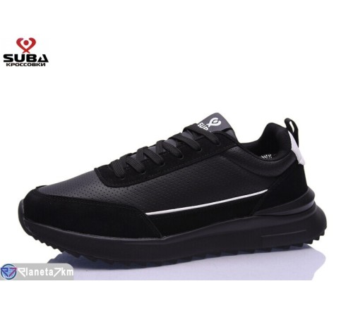 Кросівки чоловічі на весну/осінь (8 пар р.41-46) чорний  "SUBA"