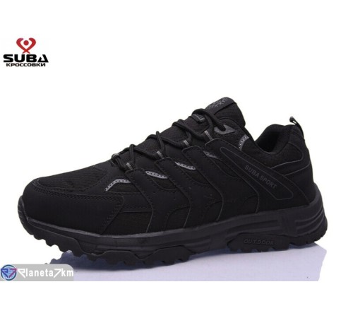 Кросівки чоловічі на весну/осінь (8 пар р.41-46) чорний  "SUBA"