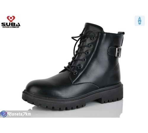 Черевики жіночі на весну/осінь (8 пар р.37-42) чорний  "SUBA"