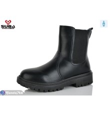 Черевики жіночі на весну/осінь (8 пар р.37-42) чорний  "SUBA"