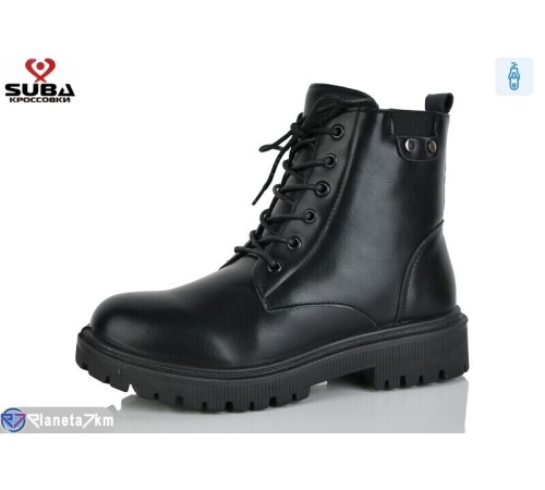 Черевики жіночі на весну/осінь (8 пар р.37-42) чорний  "SUBA"