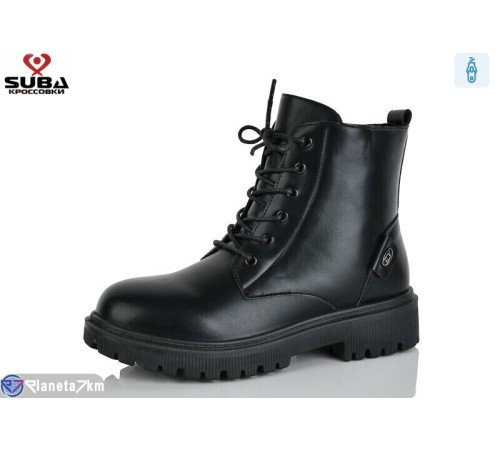 Черевики жіночі на весну/осінь (8 пар р.37-42) чорний  "SUBA"