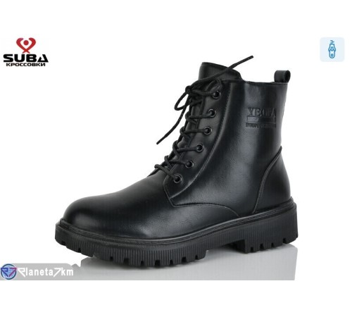 Черевики жіночі на весну/осінь (8 пар р.37-42) чорний  "SUBA"